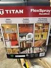 Titan Flexspray Handheld Paint Sprayer Material & Air Flow Control W/ Case New. Price: $152.00.