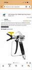 Inokraft Airless Paint Spray Gun 3600 Psi With 515 Reversible Nozzle New. Price: $45.00.
