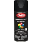 6-KRYLON COLORMAXX12 Oz. Satin Spray Paint, Black Model: K05557007 New. Price: $70.89.