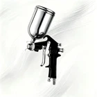 Industrial F-75 Air Paint Sprayer Gravity 1.5MM Nozzle Automotive Gun New. Price: $17.99.