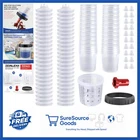 20 Ounce Disposable Paint Gun System With 50 Cups, Lids, And Adapter New. Price: $93.99.