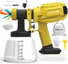 Cordless Paint Sprayer For Dewalt 20V Battery 600W Hvlp Gun 4-NOZZLE New. Price: $30.99.