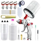 Bentohkle Hvlp Gravity Fed Air Spray Gun 1.4/1.7/2.0/2.5 Mm Nozzles And 650CC New. Price: $75.18.