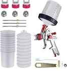 Aflybltol Paint Sprayer With Mixing Quick Cup Hvlp Gun Kit Open. Price: $49.95.