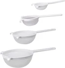 Double-ear Fine Mesh Strainers, Bpa Free, Set Of Sizes Includes 3, 4, 5.5, And New. Price: $22.87.