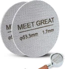2 Pack Espresso Puck Screens - 53.3MM Reusable For Breville Portafilter New. Price: $14.54.