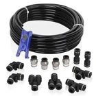 Hromee 1/4" Pu Air Line Tubing Kit 32.8FT Black Compressor Hose Fittings Set New. Price: $28.99.
