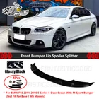 For Bmw F10 5 Series 11-2016 Glossy Black Style Front Bumper Lip Splitter Kit New. Price: $54.99.