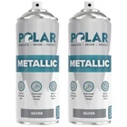 Polar Metallic Silver Spray Paint 2 X 13.5 Fl Oz Multi-purpose Interior &... New. Price: $34.74.