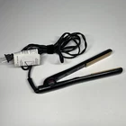 Chi Air CA1010 Travel Size Ceramic Flat Iron Black Adjustable Heat Tested Used. Price: $12.99.