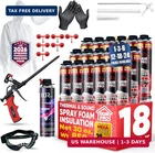 Ixirpro Spray Foam Insulation (18 Pk KIT-30OZ, 414 Board Ft/sq.ft) Expanding New. Price: $422.48.