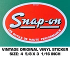 Snap-on Les Outils Haute Performance- Vintage Original Vinyl Decal Sticker Used. Price: $8.72.