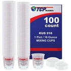 Full Case Of 100 Each - Pint 16OZ Paint Mixing Cups By Custom Shop New. Price: $59.49.
