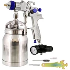 1.8MM Hvlp Suction Feed Spray Gun W/ Air Regulator Auto Paint Basecoat Clearcoat New. Price: $69.99.