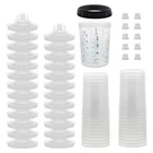 Disposable Paint Spray Gun Cup Liners & Lids Kit, 25 Pack, 27OZ, Large Size New. Price: $63.49.