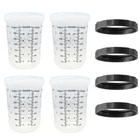 Pack Set Of Medium Size 13.5 Ounce (400ML) Hard Cups And Retainer Rings - New. Price: $24.99.