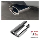Stainless Steel Car Exhaust Tip, 2.5" Inlet 3.3" Outlet Silver Straight New. Price: $13.56.