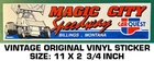 Magic City Speedway - Vintage Original Vinyl Decal Sticker Montana New. Price: $9.45.