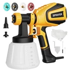 Vonforn Paint Sprayer, 700W Hvlp Gun With Cleaning & Blowing Yellow New. Price: $70.54.