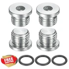Uxcell 4 Pcs Sae 1/2-20 Unf Hex Pipe Plug, Carbon Steel With O-ring New. Price: $26.99.