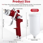 Pindex Hvlp Spray Gun Kit With 1000CC CUP,4 Replaceable Brass Nozzles And Needle New. Price: $42.47.